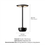 Rechargeable LED Desk Lamp | Cordless Touch Table Lamp for Bedroom, Office & Dining