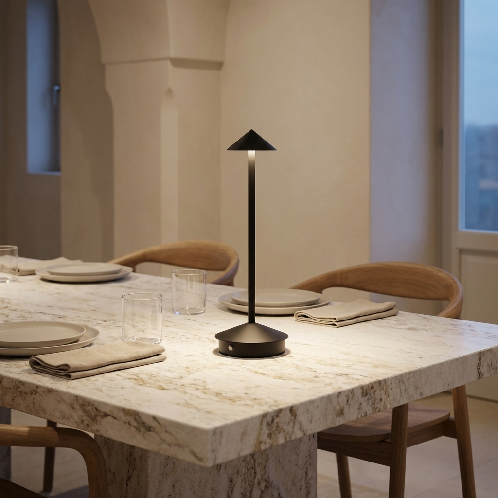Rechargeable LED Table Lamp | Cordless Minimalist Bedside & Dining Lamp