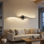 Modern Wave LED Wall Sconce | Sculptural Bedside & Ambient Wall Light
